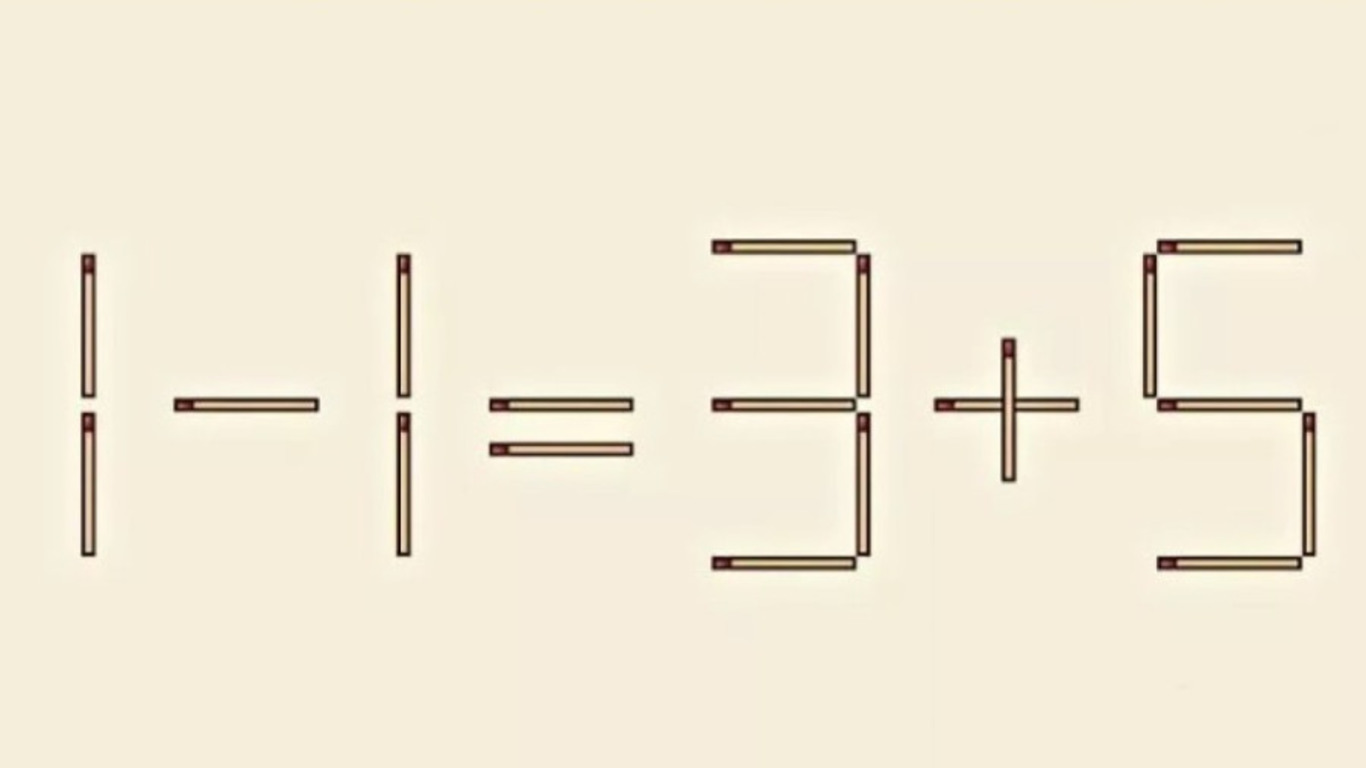 Математический пример из спичек