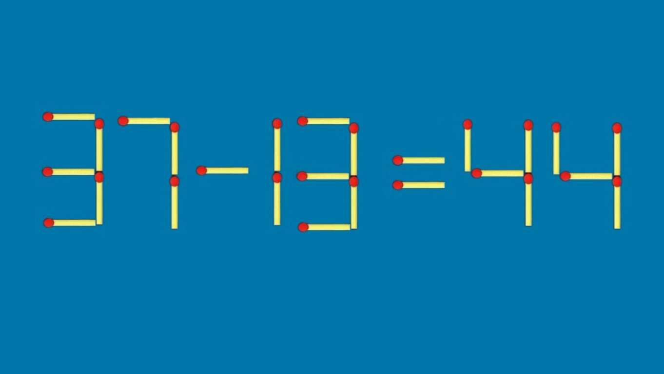 Математический пример из спичек