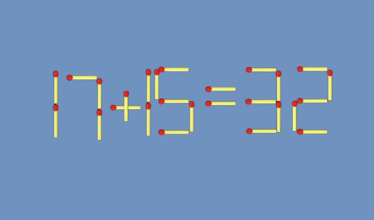 Математический пример из спичек