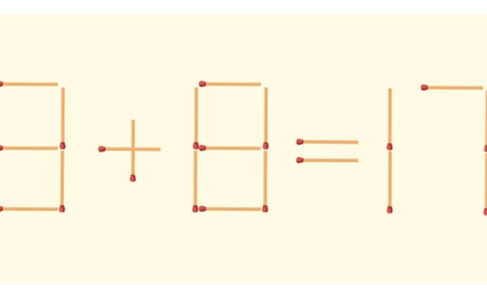 Математический пример из спичек