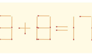Математический пример из спичек