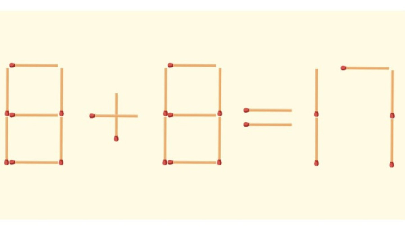 Математический пример из спичек