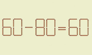 Математический пример из спичек