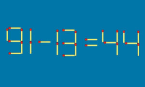 Математический пример из спичек