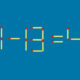 Математический пример из спичек