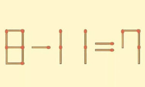 Математический пример из спичек