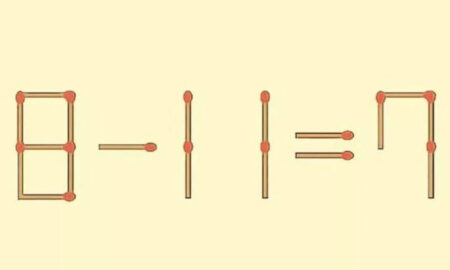 Математический пример из спичек