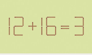 Математический пример из спичек