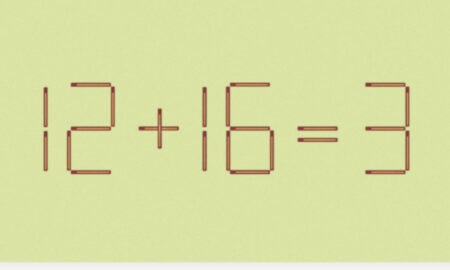 Математический пример из спичек