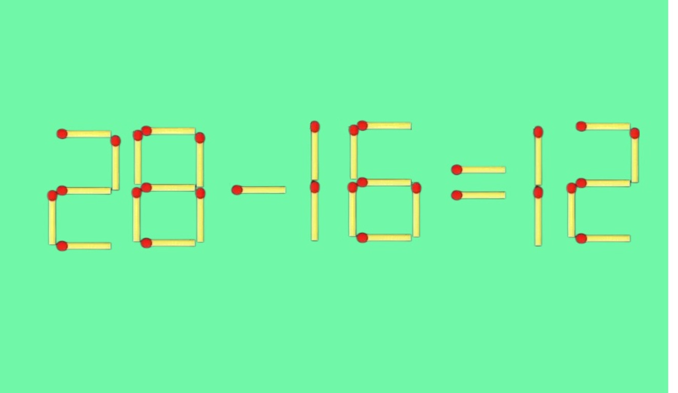 Математический пример из спичек