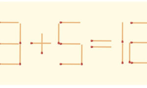 Математический пример из спичек