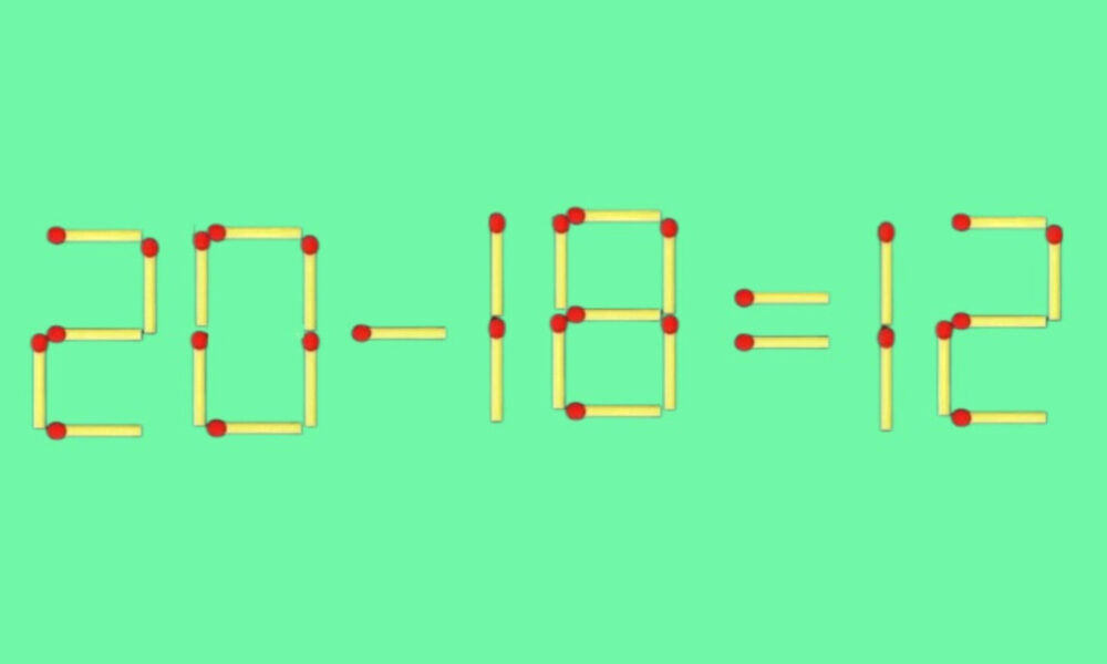 Математический пример из спичек