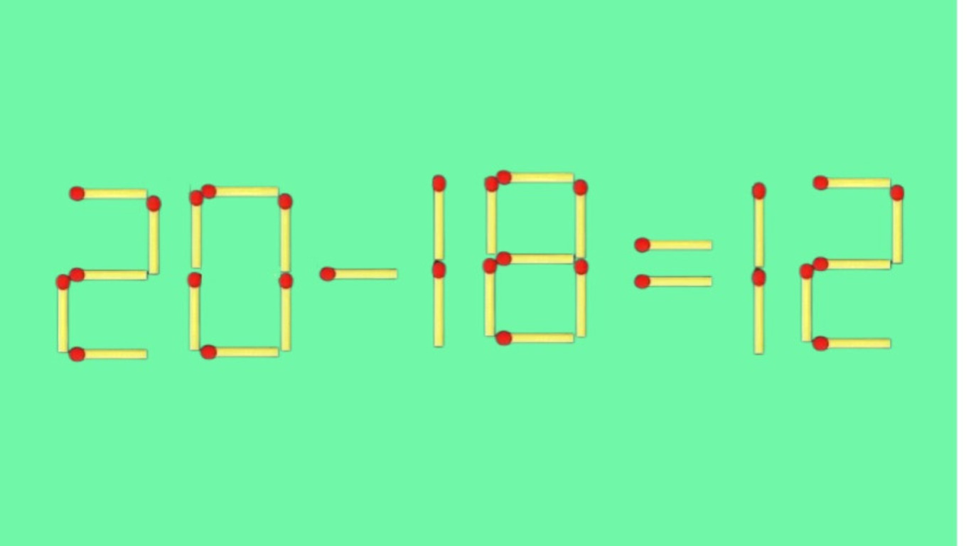 Математический пример из спичек