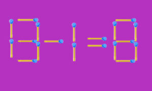 Математический пример из спичек