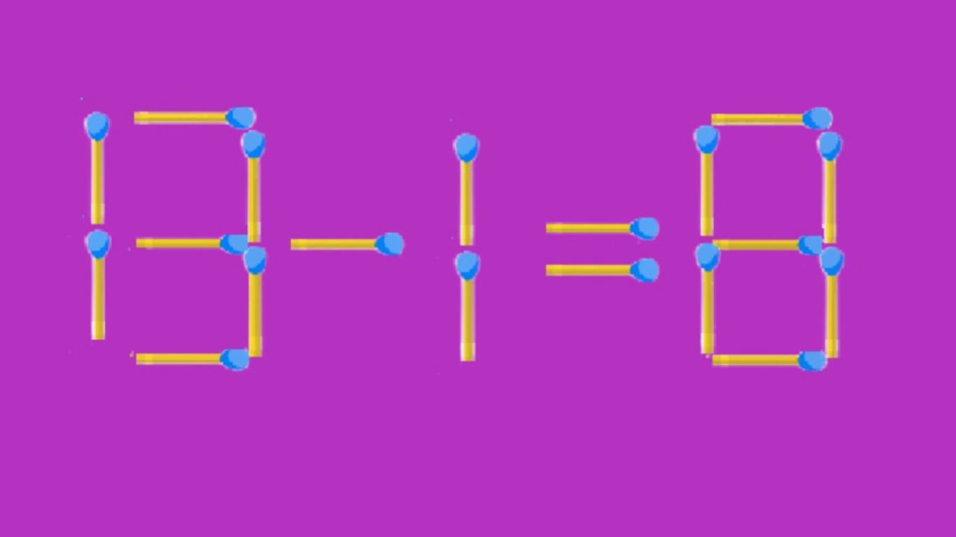 Математический пример из спичек