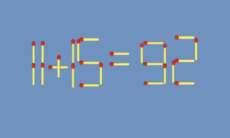 Математический пример из спичек