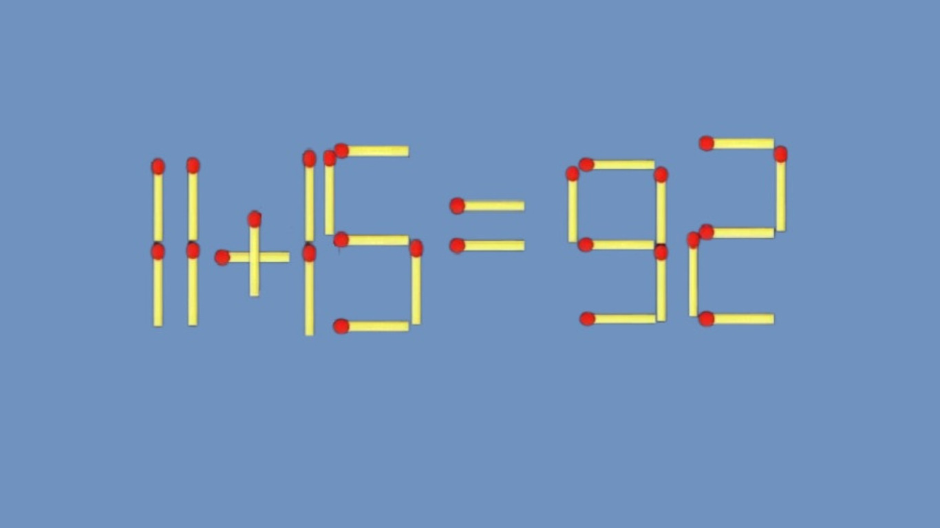 Математический пример из спичек