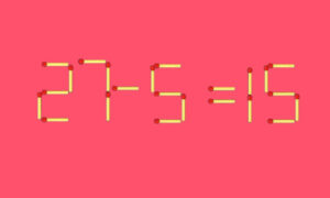 Математическая задача из спичек