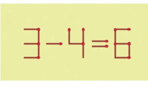 Математический пример из спичек