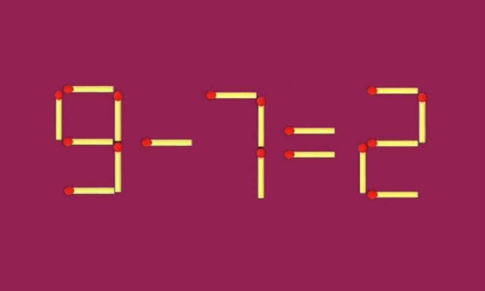 Математический пример из спичек