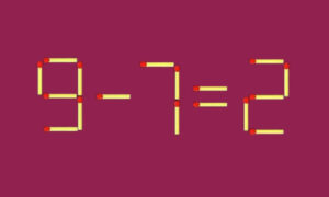 Математический пример из спичек