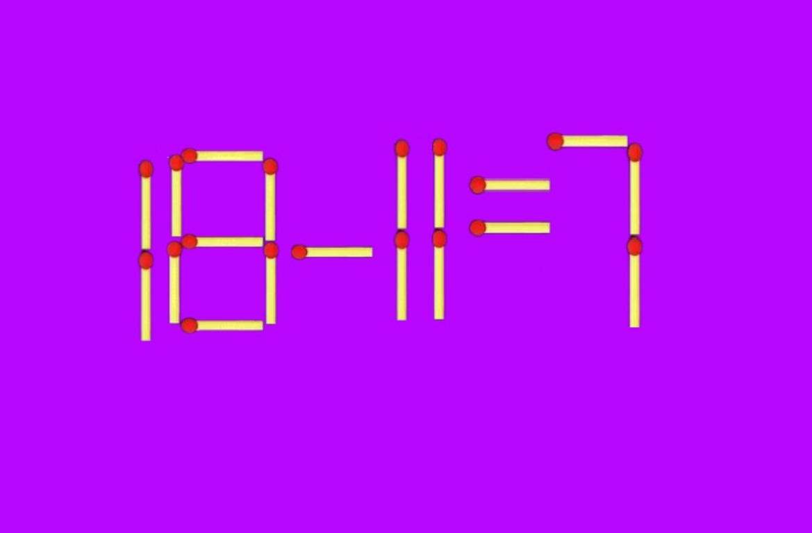 Математический пример из спичек