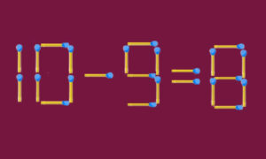 Математический пример из спичек