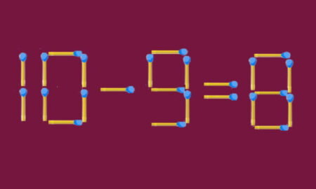 Математический пример из спичек