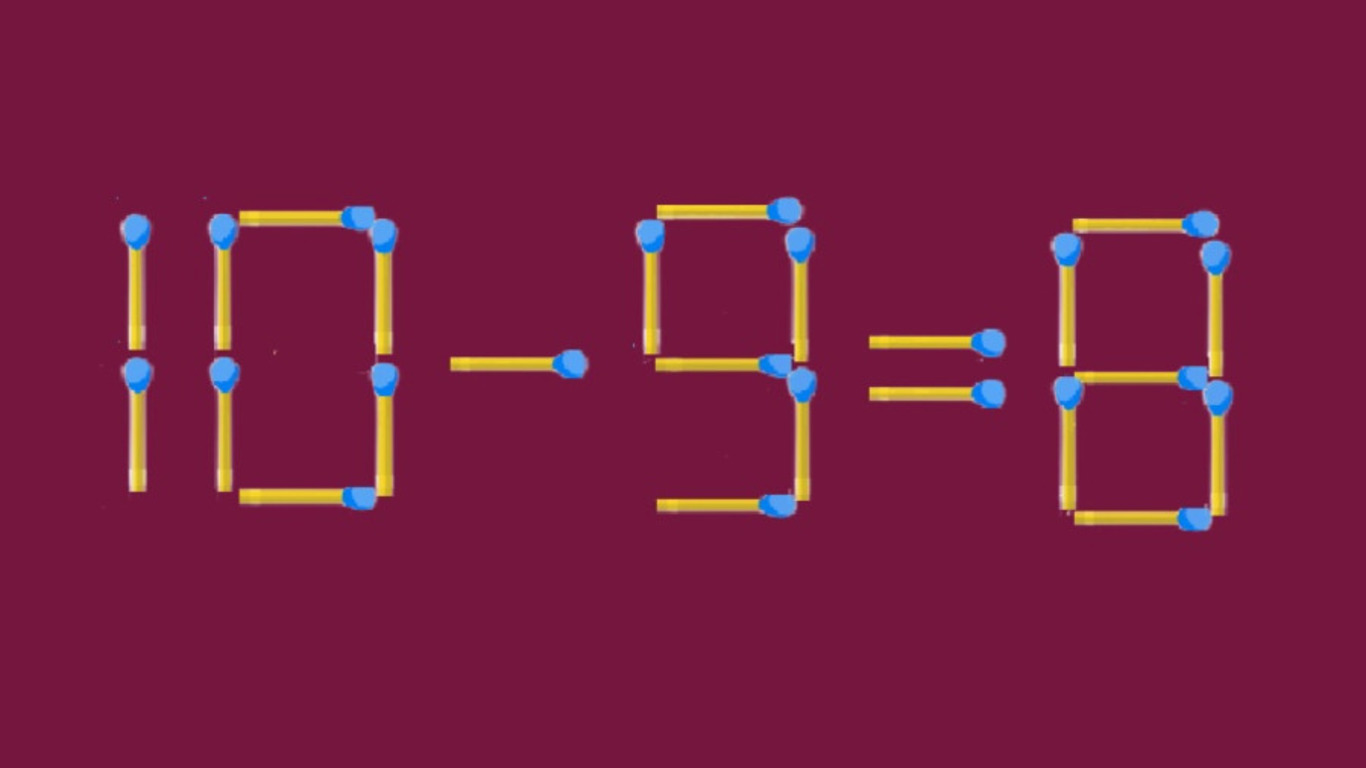 Математический пример из спичек