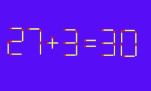 Математический пример из спичек