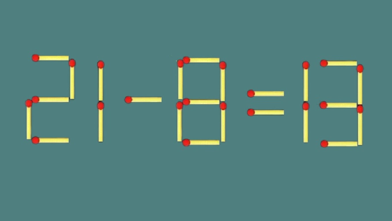 Математический пример из спичек