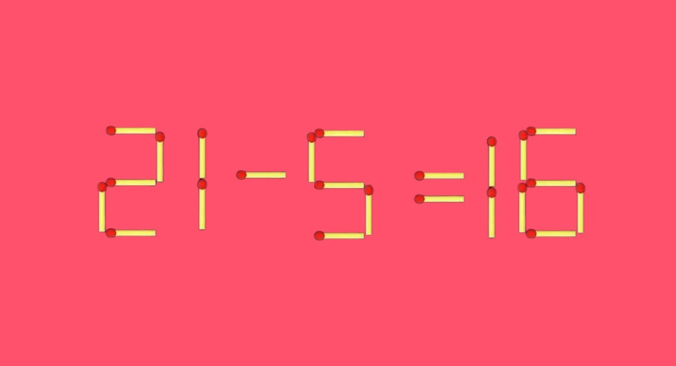 Математический пример из спичек