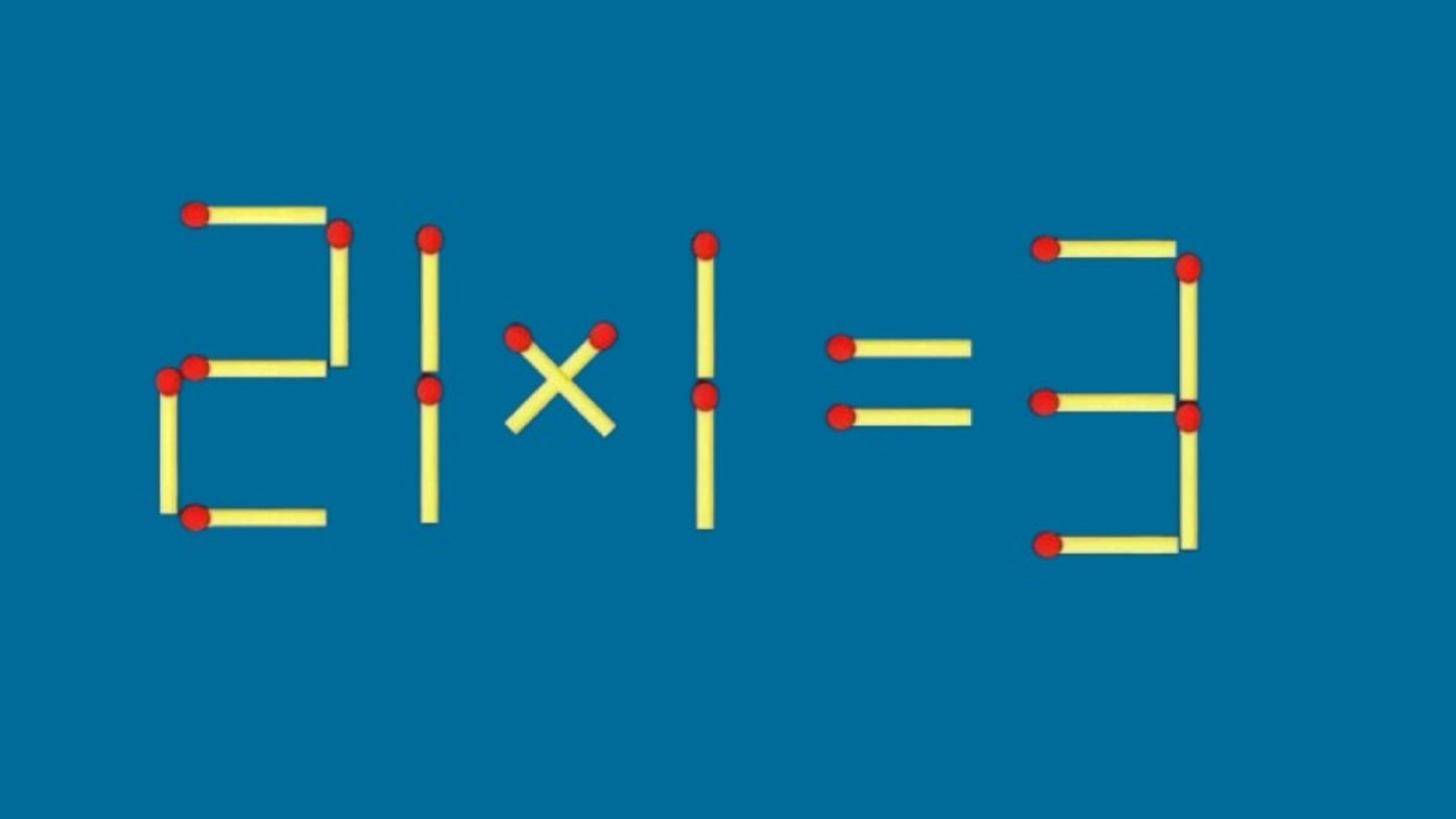 Пример из спичек