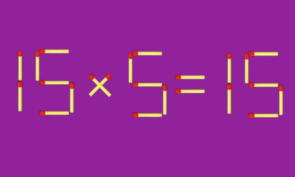 Математический пример из спичек