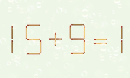 Математический пример из спичек