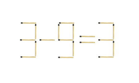 Математический пример из спичек