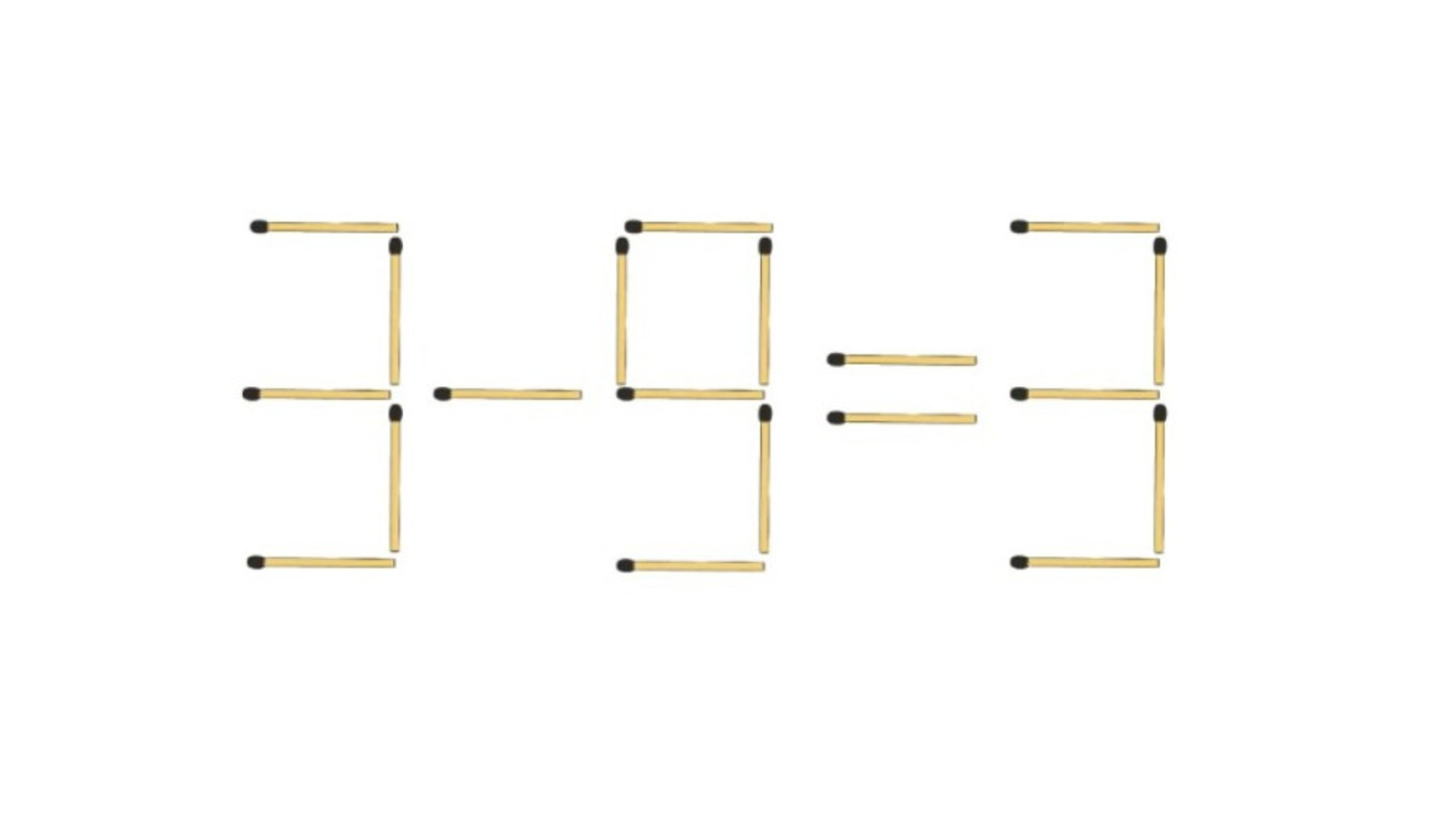 Математический пример из спичек