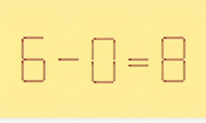 Математический пример из спичек