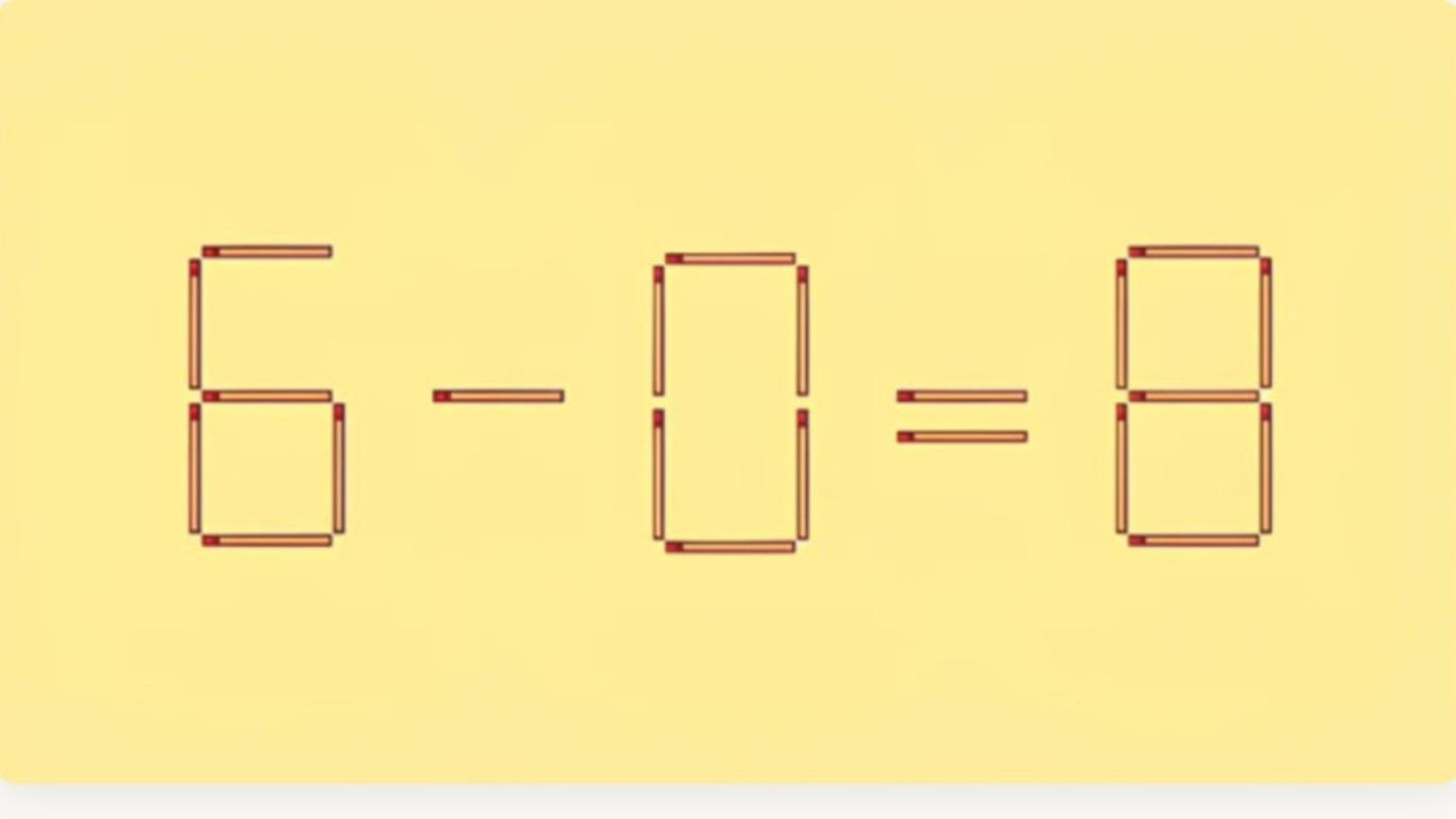 Математический пример из спичек