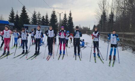 Лыжники на старте