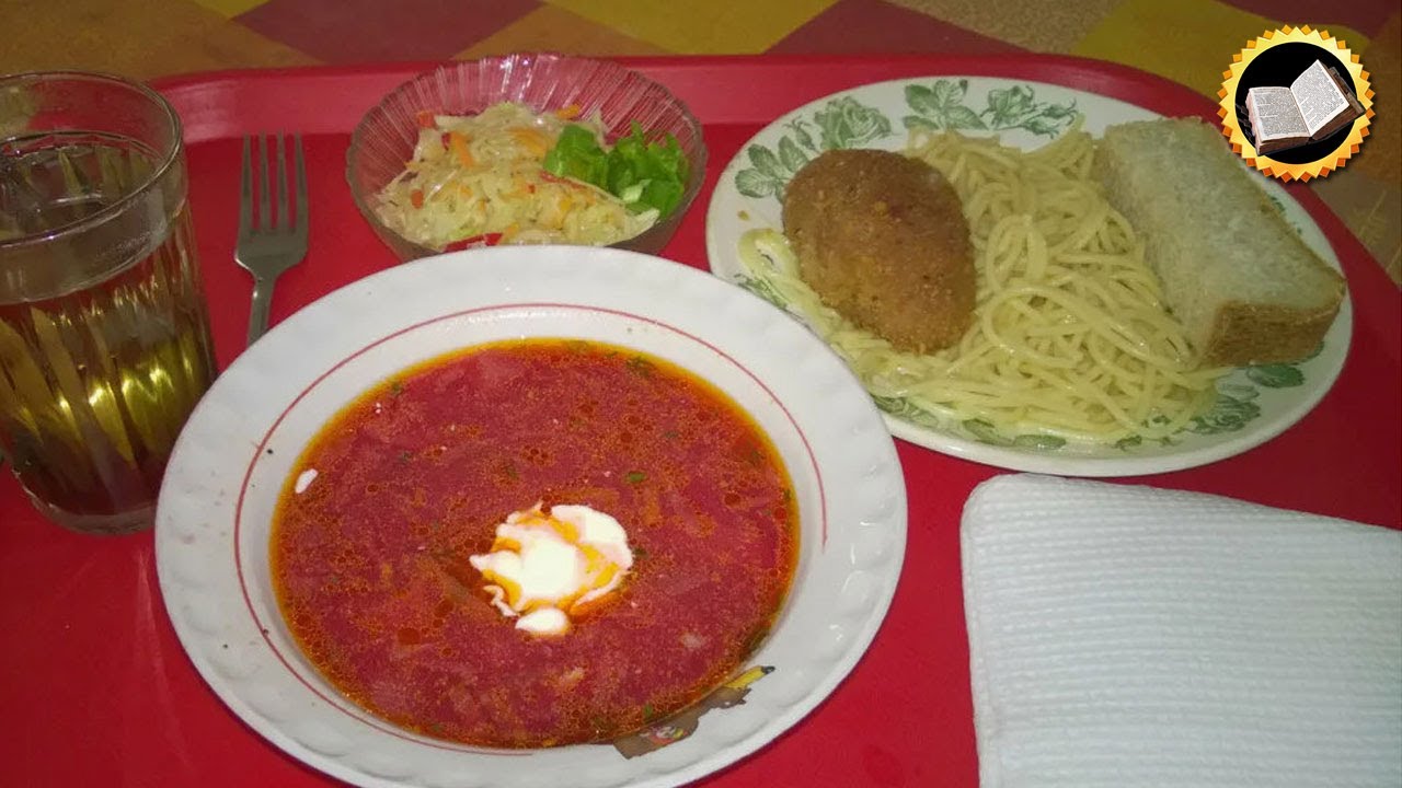 Еда в столовой СССР