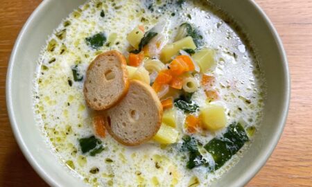 Суп-пюре с макаронами