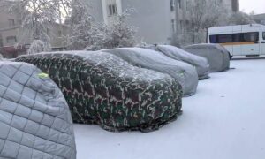 Машины в чехлах