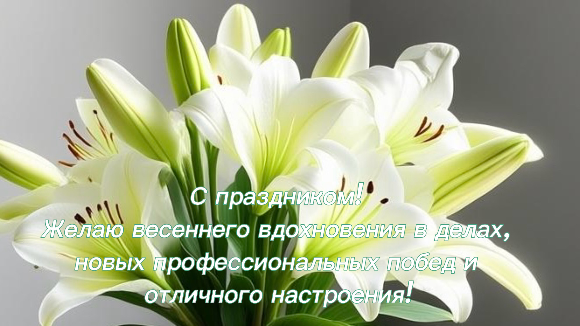 Картинка коллеге по случаю Международного женского дня.