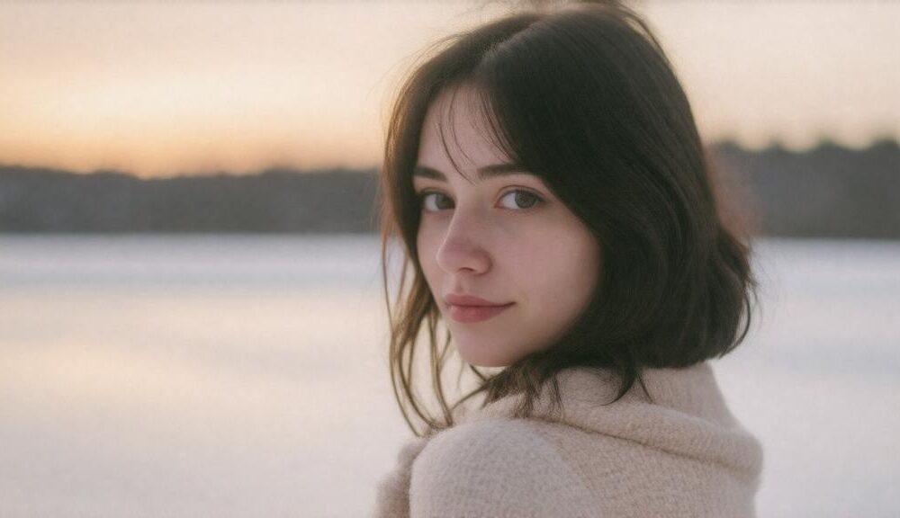 Девушка в пальто