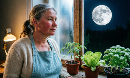 Дачница следит за Луной