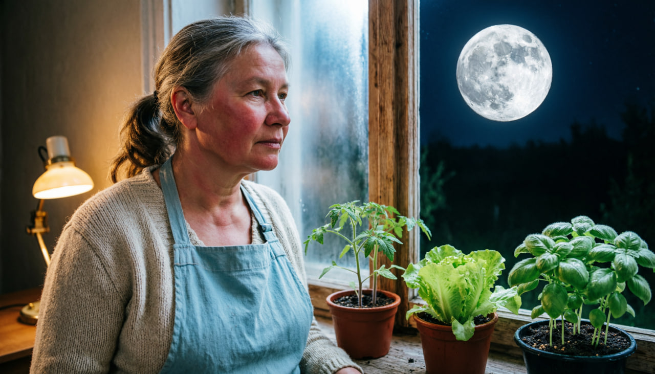 Дачница следит за Луной