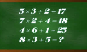 Числовые примеры на зеленом фоне