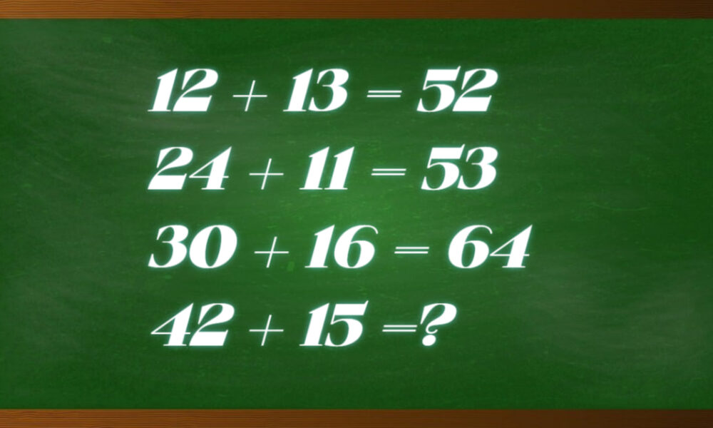 Математические примеры на зеленом фоне