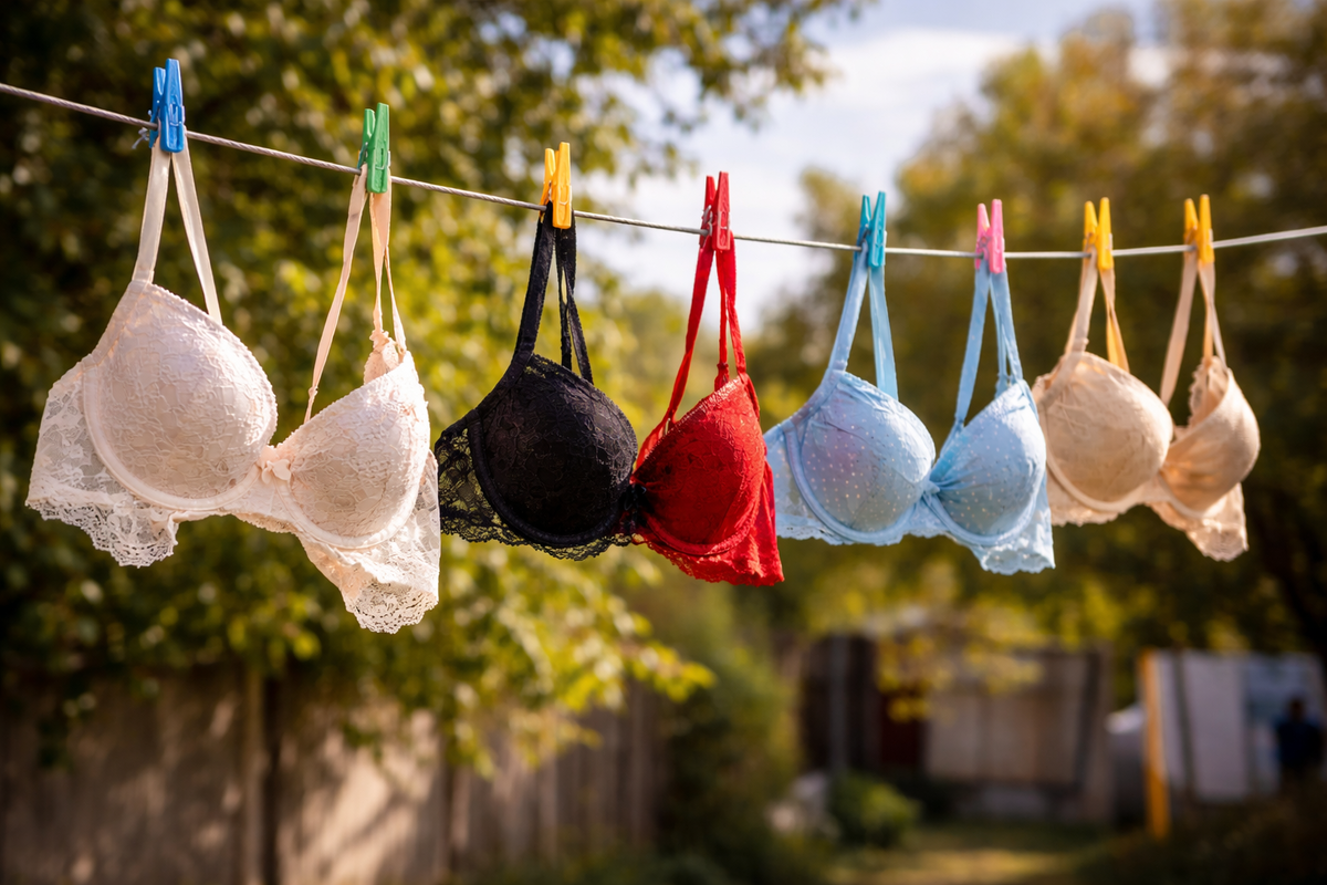 Лифчики на веревке